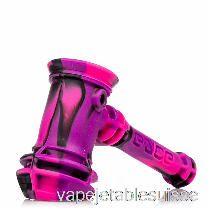 Vape Suisse Eyce Hammer Silicone Bubbler Bangin (noir/rose/violet)